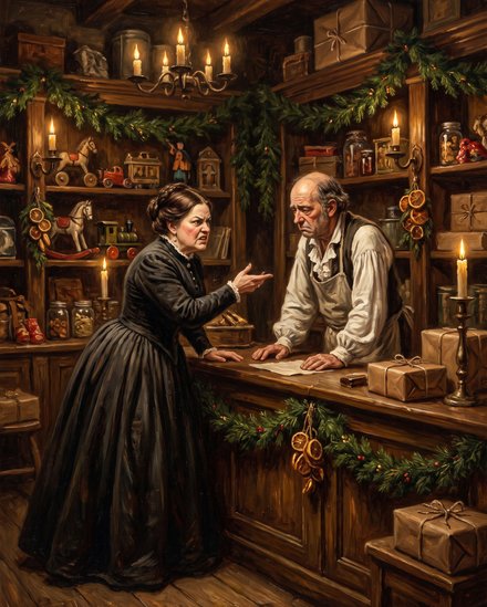 A Christmas Karen — Somehow worse than Scrooge.