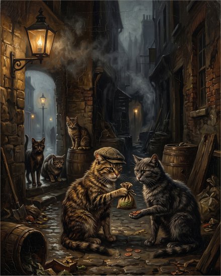Say No to 'Nip — A back-alley transaction. The merchandise is green and extremely legal.
