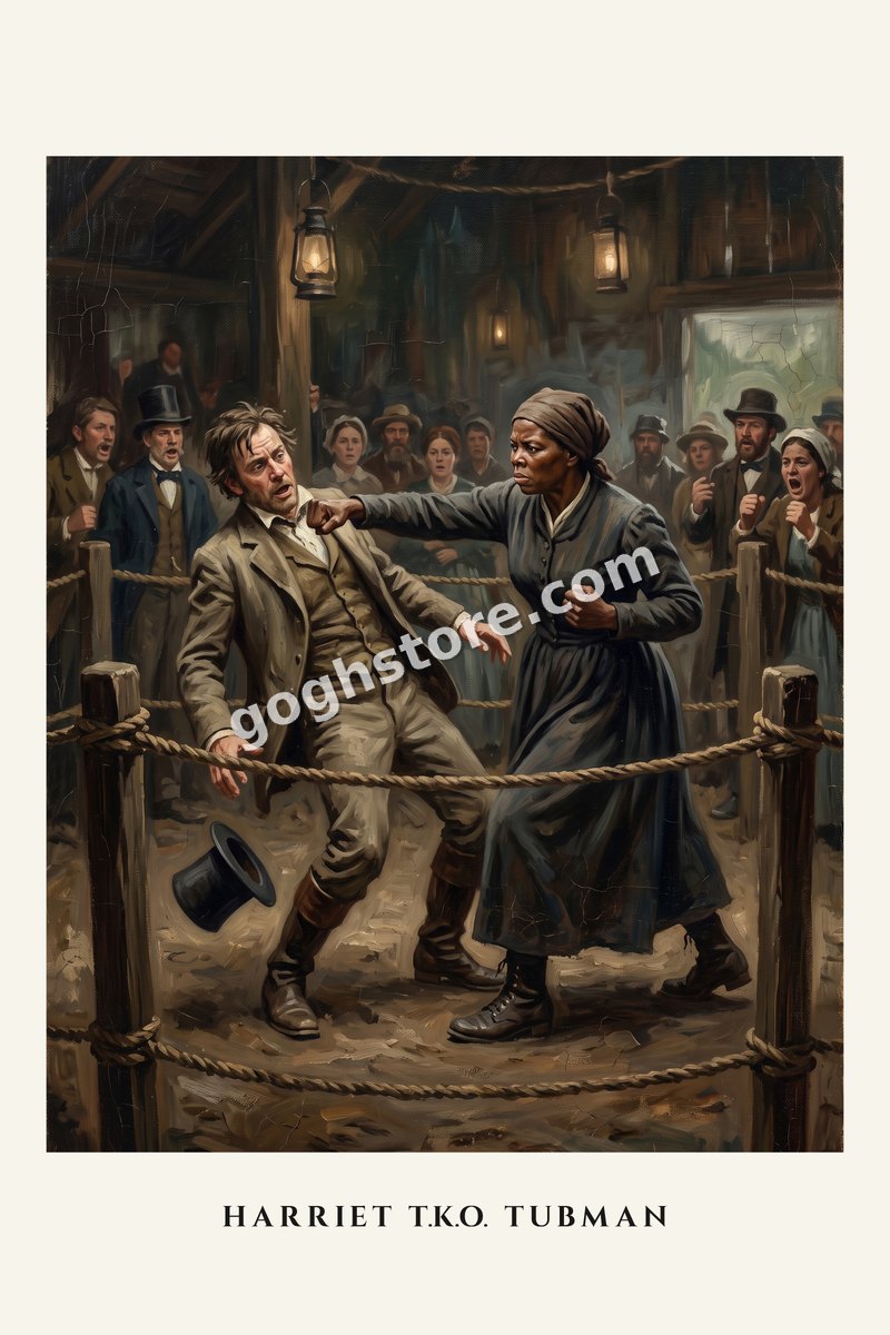 Harriet T.K.O. Tubman — She freed hundreds. She also had a hell of a right hook.