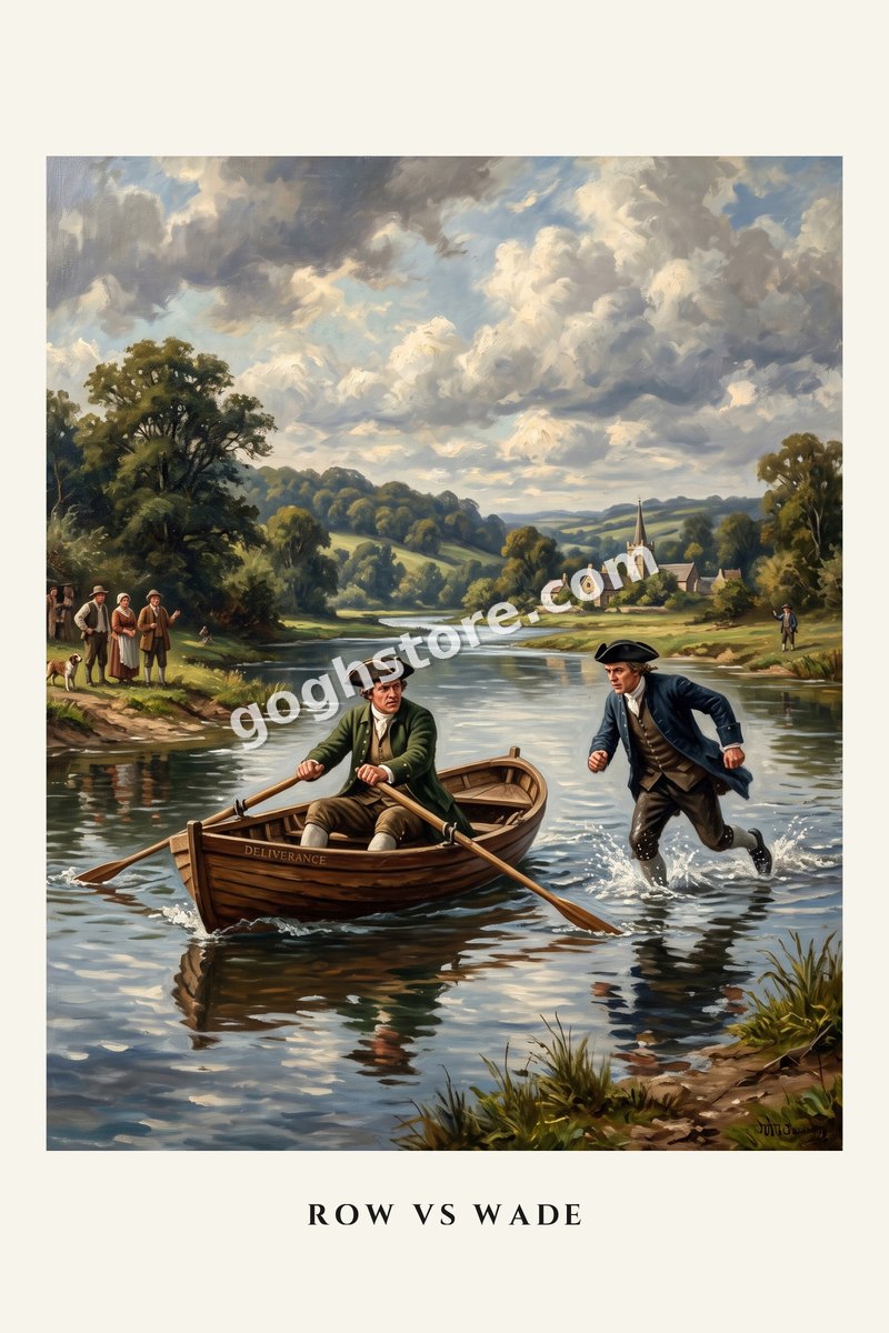 Row vs Wade — Two men, one river, two philosophies.