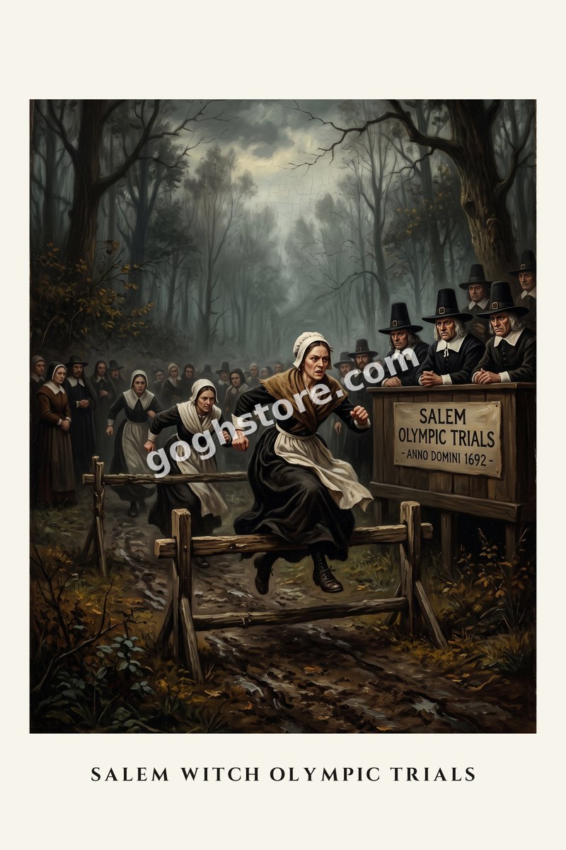 Salem Witch Olympic Trials — Salem, 1692. The qualifying round.