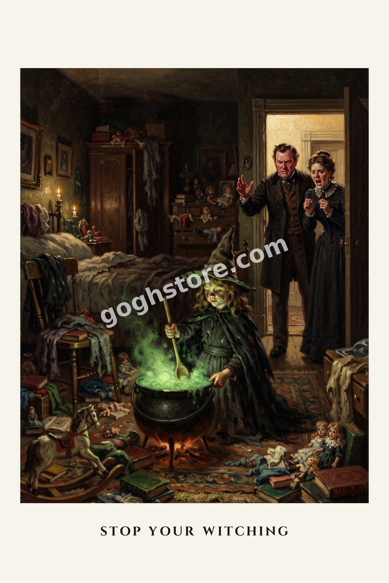 Stop Your Witching — She has been asked three times to take the cauldron outside.