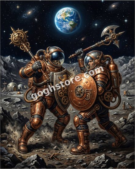 BATTLE FOR THE MOON — One small step, immediately contested.