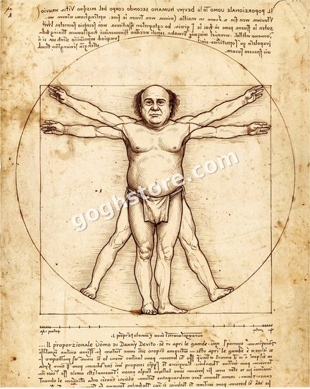 DANNY DITRUVIAN MAN — Perfect human proportions, recalculated for the modern figure.