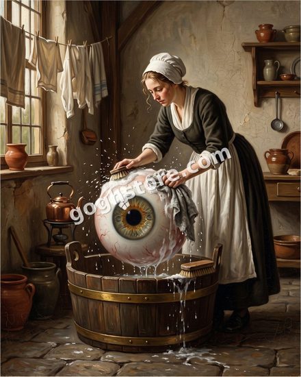 EYE PERSIST — The eye needed washing. She did not ask why.