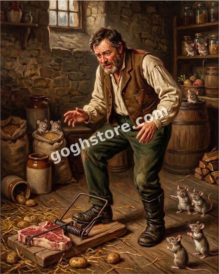 JUSTICE SERVED — He set the trap. The mice reviewed the terms.