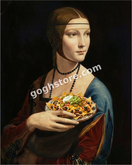 NACHOS ANYONE — The ermine has been replaced. Nobody is complaining.