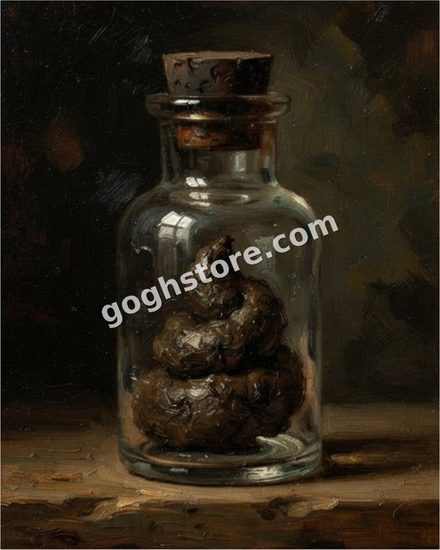 PERFECTION — Centuries of still life led to this. Do not ask what is in the jar.
