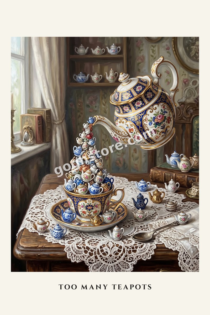 Too Many Teapots — The collection has outgrown the table, the shelf and the room.