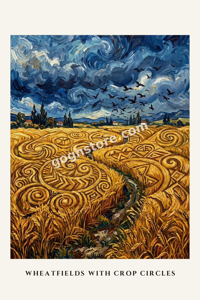 Wheatfields with Crop Circles — Vincent painted what he saw. Nobody asked who made it.